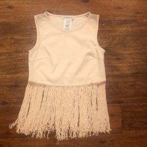 BCBG Fringe Top